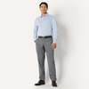 Amazon Essentials Men’s Slim Fit Long Sleeve Wrinkle Resistant Stretch Dress Shirt(White Grid Check)