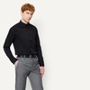 Amazon Essentials Men’s Slim Fit Stretch Wrinkle Free Button Down Collar Dress Shirt(Black)