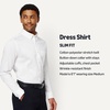 Amazon Essentials Men’s Slim Fit Stretch Wrinkle Free Button Down Collar Dress Shirt(White)