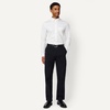 Amazon Essentials Men’s Slim Fit Stretch Wrinkle Free Button Down Collar Dress Shirt(White)