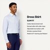Amazon Essentials Men’s Slim Fit Stretch Wrinkle Free Spread Collar Dress Shirt(Light Blue)
