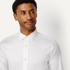 Amazon Essentials Men’s Slim Fit Stretch Wrinkle Free Spread Collar Dress Shirt(White)