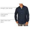 Amazon Essentials Men’s Slim-Fit Brushed Cotton Flannel Shirt, Long Sleeve Button Down Collared Plaid(Black Blue Buffalo Plaid)