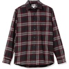 Amazon Essentials Men’s Slim-Fit Brushed Cotton Flannel Shirt, Long Sleeve Button Down Collared Plaid(Black Burgundy Plaid)