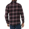 Amazon Essentials Men’s Slim-Fit Brushed Cotton Flannel Shirt, Long Sleeve Button Down Collared Plaid(Black Burgundy Plaid)