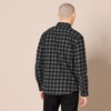 Amazon Essentials Men’s Slim-Fit Brushed Cotton Flannel Shirt, Long Sleeve Button Down Collared Plaid(Black Charcoal Buffalo Plaid)