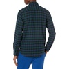 Amazon Essentials Men’s Slim-Fit Brushed Cotton Flannel Shirt, Long Sleeve Button Down Collared Plaid(Black Green Plaid)