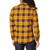 Amazon Essentials Men’s Slim-Fit Brushed Cotton Flannel Shirt, Long Sleeve Button Down Collared Plaid(Black Yellow Plaid)