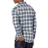 Amazon Essentials Men’s Slim-Fit Brushed Cotton Flannel Shirt, Long Sleeve Button Down Collared Plaid(Blue Brown Plaid)