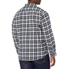 Amazon Essentials Men’s Slim-Fit Brushed Cotton Flannel Shirt, Long Sleeve Button Down Collared Plaid(Blue Gold White Plaid)