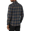 Amazon Essentials Men’s Slim-Fit Brushed Cotton Flannel Shirt, Long Sleeve Button Down Collared Plaid(Brown Dark Navy Plaid)