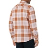 Amazon Essentials Men’s Slim-Fit Brushed Cotton Flannel Shirt, Long Sleeve Button Down Collared Plaid(Brown Lilac Plaid)