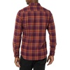 Amazon Essentials Men’s Slim-Fit Brushed Cotton Flannel Shirt, Long Sleeve Button Down Collared Plaid(Burgundy Orange Plaid)