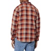 Amazon Essentials Men’s Slim-Fit Brushed Cotton Flannel Shirt, Long Sleeve Button Down Collared Plaid(Burgundy Orange White Plaid)