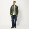 Amazon Essentials Men’s Slim-Fit Brushed Cotton Flannel Shirt, Long Sleeve Button Down Collared Plaid(Dark Olive Plaid)