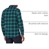 Amazon Essentials Men’s Slim-Fit Brushed Cotton Flannel Shirt, Long Sleeve Button Down Collared Plaid(Green Navy Plaid)