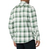 Amazon Essentials Men’s Slim-Fit Brushed Cotton Flannel Shirt, Long Sleeve Button Down Collared Plaid(Green White Plaid)
