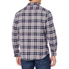 Amazon Essentials Men’s Slim-Fit Brushed Cotton Flannel Shirt, Long Sleeve Button Down Collared Plaid(Grey Heather Navy Plaid)