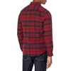 Amazon Essentials Men’s Slim-Fit Brushed Cotton Flannel Shirt, Long Sleeve Button Down Collared Plaid(Navy Red Plaid)