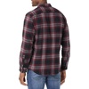 Amazon Essentials Men’s Slim-Fit Flannel Long-Sleeve Shirt, Two-Pocket, Plaid(Black Burgundy Plaid)