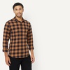 Amazon Essentials Men’s Slim-Fit Flannel Long-Sleeve Shirt, Two-Pocket, Plaid(Black Toffee Brown Buffalo Check)