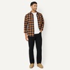 Amazon Essentials Men’s Slim-Fit Flannel Long-Sleeve Shirt, Two-Pocket, Plaid(Black Toffee Brown Buffalo Check)