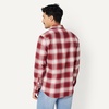 Amazon Essentials Men’s Slim-Fit Flannel Long-Sleeve Shirt, Two-Pocket, Plaid(Burgundy Shadow Plaid)