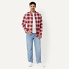 Amazon Essentials Men’s Slim-Fit Flannel Long-Sleeve Shirt, Two-Pocket, Plaid(Burgundy Shadow Plaid)