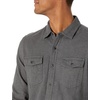 Amazon Essentials Men’s Slim-Fit Flannel Long-Sleeve Shirt, Two-Pocket, Plaid(Charcoal Heather)