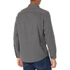 Amazon Essentials Men’s Slim-Fit Flannel Long-Sleeve Shirt, Two-Pocket, Plaid(Charcoal Heather)