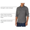 Amazon Essentials Men’s Slim-Fit Flannel Long-Sleeve Shirt, Two-Pocket, Plaid(Charcoal Heather)