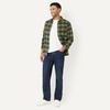 Amazon Essentials Men’s Slim-Fit Flannel Long-Sleeve Shirt, Two-Pocket, Plaid(Dark Olive Plaid)