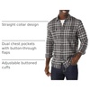 Amazon Essentials Men’s Slim-Fit Flannel Long-Sleeve Shirt, Two-Pocket, Plaid(Grey Plaid)