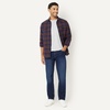 Amazon Essentials Men’s Slim-Fit Flannel Long-Sleeve Shirt, Two-Pocket, Plaid(Navy Chocolate Plaid)