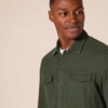 Amazon Essentials Men’s Slim-Fit Flannel Long-Sleeve Shirt, Two-Pocket, Plaid(Olive Heather)