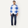 Amazon Essentials Men’s Slim-Fit Flannel Long-Sleeve Shirt, Two-Pocket, Plaid(Royal Blue Shadow Plaid)
