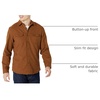 Amazon Essentials Men’s Slim-Fit Flannel Long-Sleeve Shirt, Two-Pocket, Plaid(Toffee Brown)