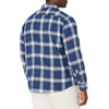 Amazon Essentials Men’s Slim-Fit Flannel Shirt, Long Sleeve Button Down Plaid(Blue White Plaid)
