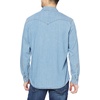 Amazon Essentials Men’s Slim-Fit Long-Sleeve Denim Western Style Cotton Shirt with Snap Buttons, Lightweight(Light Blue)