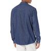 Amazon Essentials Men’s Slim-Fit Long-Sleeve Denim Western Style Cotton Shirt with Snap Buttons, Lightweight(Medium Blue)