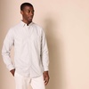 Amazon Essentials Men’s Slim-Fit Long-Sleeve Stretch Oxford Shirt with Pocket(Light Grey)