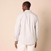 Amazon Essentials Men’s Slim-Fit Long-Sleeve Stretch Oxford Shirt with Pocket(Light Grey)