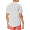 Amazon Essentials Men’s Slim-Fit Men’s Short Sleeve Collared Button Down Shirt(Black White Geo Print)