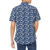 Amazon Essentials Men’s Slim-Fit Men’s Short Sleeve Collared Button Down Shirt(Blue Fish)