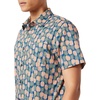 Amazon Essentials Men’s Slim-Fit Men’s Short Sleeve Collared Button Down Shirt(Dark Blue Pale Peach Pineapple)