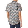 Amazon Essentials Men’s Slim-Fit Men’s Short Sleeve Collared Button Down Shirt(Dark Blue Pale Peach Pineapple)