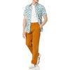 Amazon Essentials Men’s Slim-Fit Men’s Short Sleeve Collared Button Down Shirt(Flamingo)