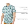 Amazon Essentials Men’s Slim-Fit Men’s Short Sleeve Collared Button Down Shirt(Flamingo)