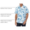 Amazon Essentials Men’s Slim-Fit Men’s Short Sleeve Collared Button Down Shirt(Large Floral)
