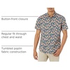 Amazon Essentials Men’s Slim-Fit Men’s Short Sleeve Collared Button Down Shirt(Navy Peach Pineapple Print)